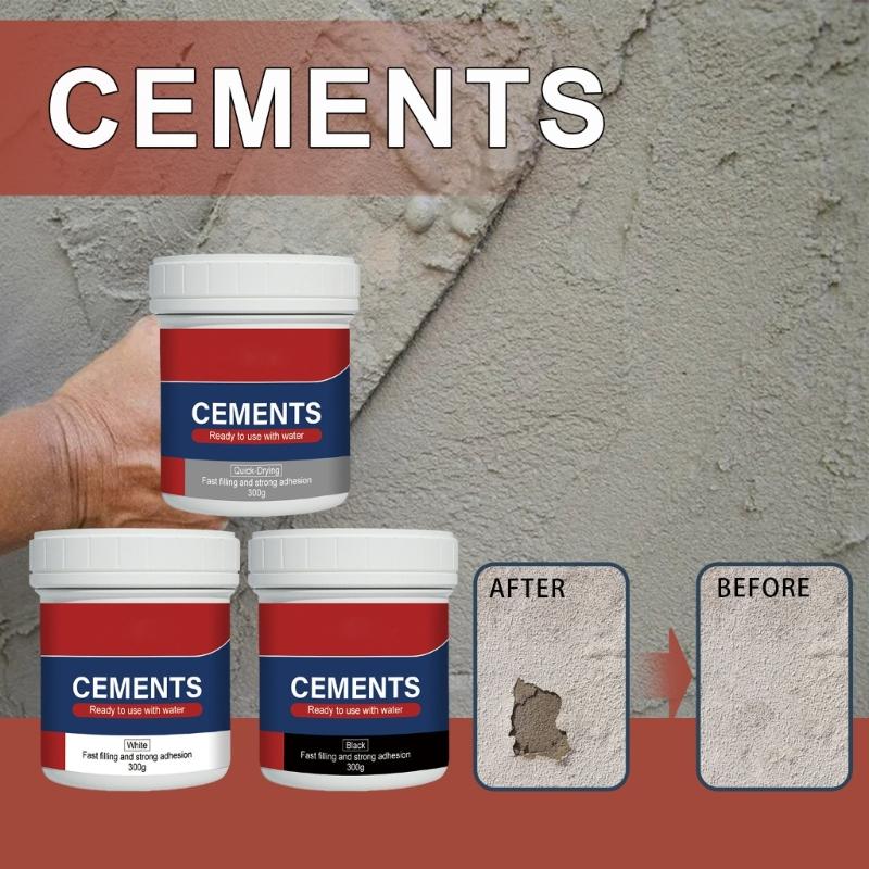Hållbar & Mångsidig Lösning Pålitligt & Vattentätt Reparationscement Snabbtorkande Cement för Sprickiga Kakel & Skadad Fogmassa