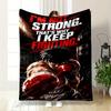 Hajime no Ippo Boxing Anime Motivational Fleece Blanket Soft Cozy Blanket for Bedroom Couch Home Decor