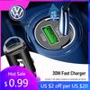 2026 Hot For Volkswagen VW USB Type-C Charger Fast Charging Car Accessories For VW Rline GTI Polo Golf 6 7 8 Passat CC Tiguan Ar