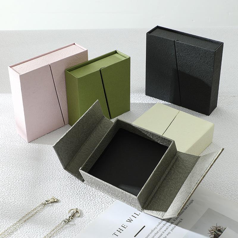 Earring Storage Slanted Flip Cover Necklace Case Bracelet Holder Magnetic Closure Jewelry Box For Home Storage Women Gift