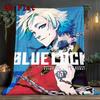 Blue Lock Anime 2D Flat Pattern Flannel Blanket High Quality All Seasons Warmth and Comfort Perfect for Christmas Gifts.MMT0918395
