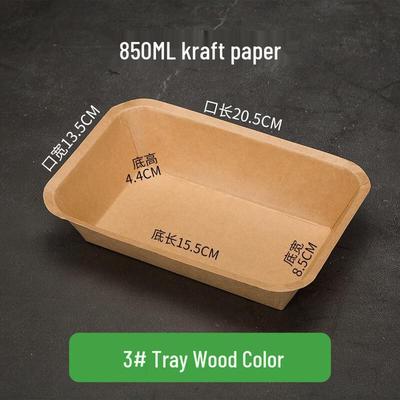 Wegwerpbare Kraft Papieren Voedselbakjes