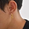 Men's Dinosaur Hoop Earring,Anti Allergy Tyrannosaurus Rex Skeleton Earrings,Jurassic Dinosaur Enthusiast Earring Gift