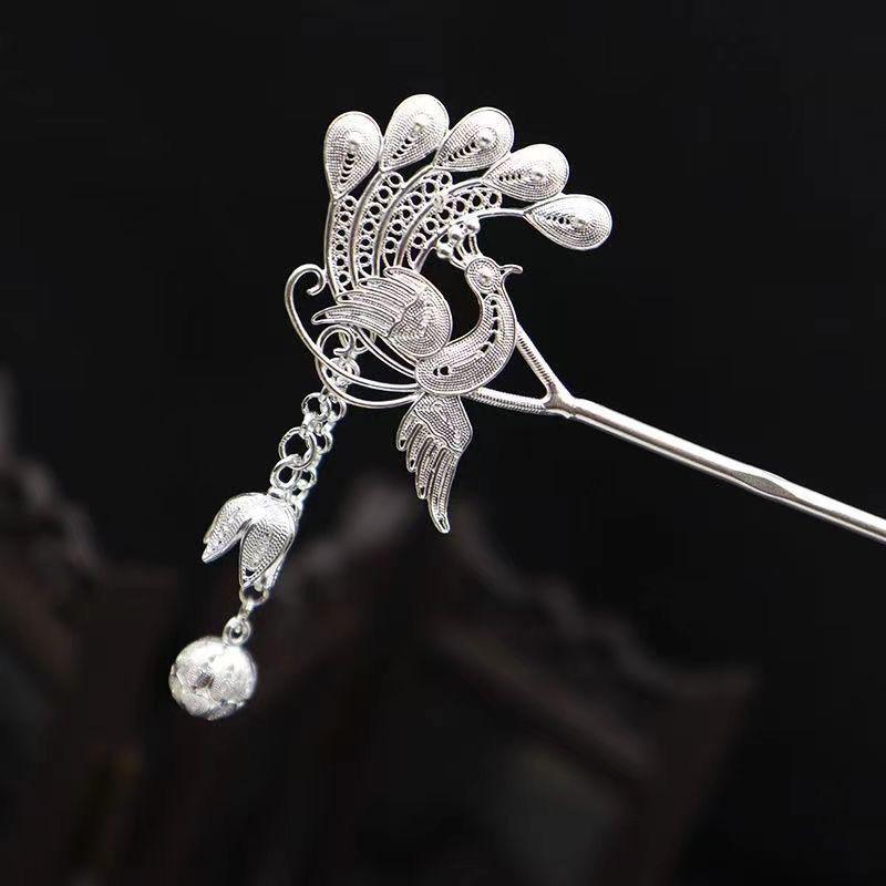 Elegant Hanfu Auspicious Clouds Golden Hairpin - High-Grade Women s Jewelry Gift