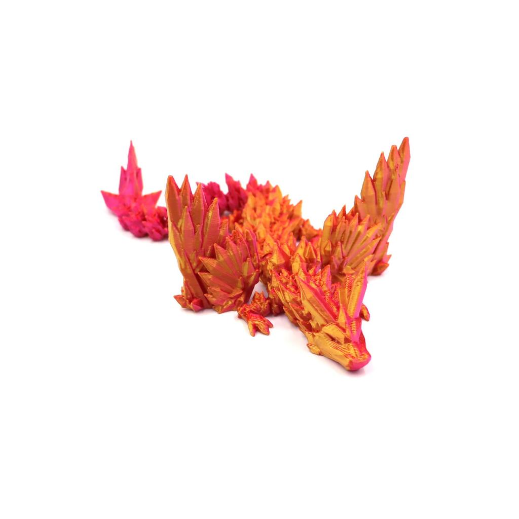 Colorful 3D Printed Dragon Egg Crystal Ornament Set - Creative and Trendy Toy and Gift.