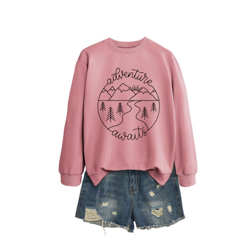 Nová kreativní módní mikina podzimní dámská mikina podzimní a zimní dámská zesílená mikina zimní mikina velké velikosti