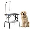 Foldable Stainless Steel Pet Grooming Table with Non-Slip Top