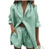 Womens Summer Casual Pants Set With Tie Detail For Office And Vacation