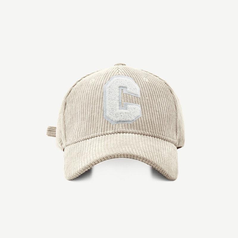 Stylish Corduroy Duckbill Cap For Winter Comfortable Unisex Hat Baseball