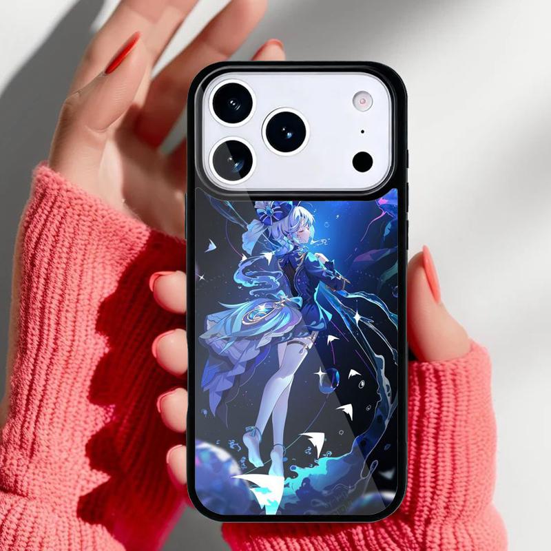 Yelan Genshin Impact Phone Case for iPhone 17 Air 16e 15 14 13 Pro Max Back Cover for 12 11 Pro Coque