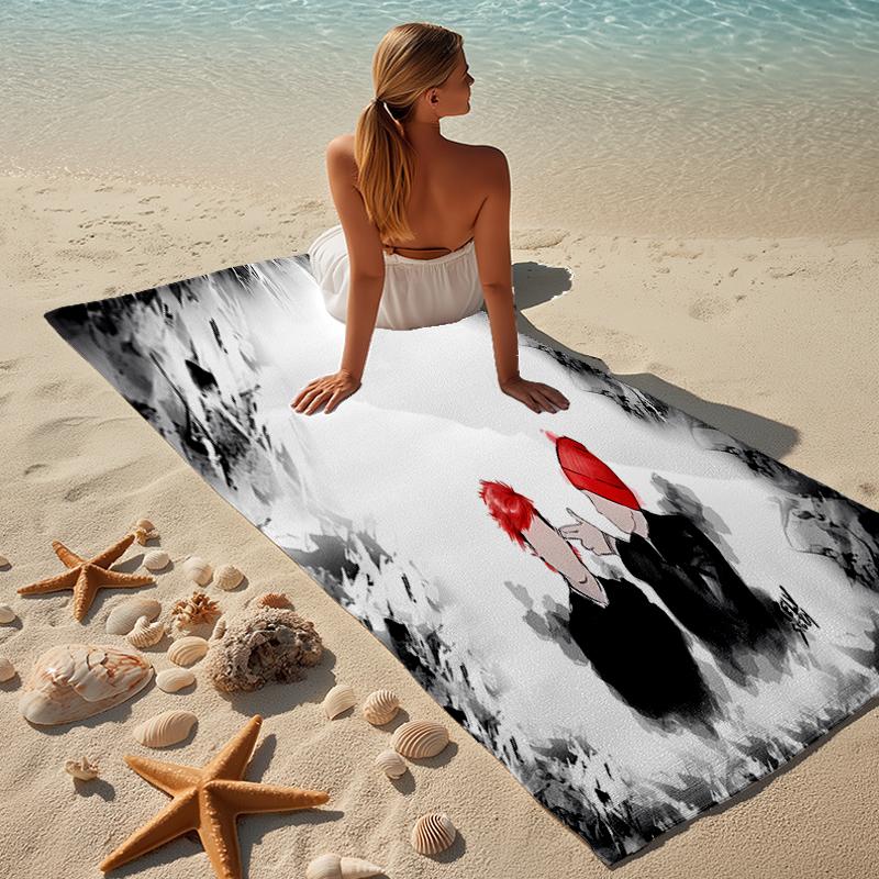 Beweis Strandtuch mit einem Tyler Joseph und Josh Dun Muster - weich, saugfähig, schnelltrocknend, maschinenwaschbar - perfekt zum Schwimmen, Camping, Baden
