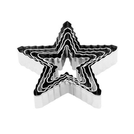 5Pcs Christmas Cookie Cutters Set Santa Tree Snowflake Gingerbread Men Snowman Shape Cookie Molds Reusable Baking Tool for Home Kitchen Bakery