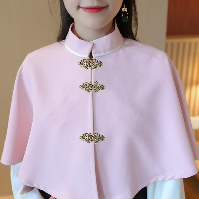 Retro Alloy Snap Clips for Cardigans and Scarves - Elegant Decorative Buckle Pair