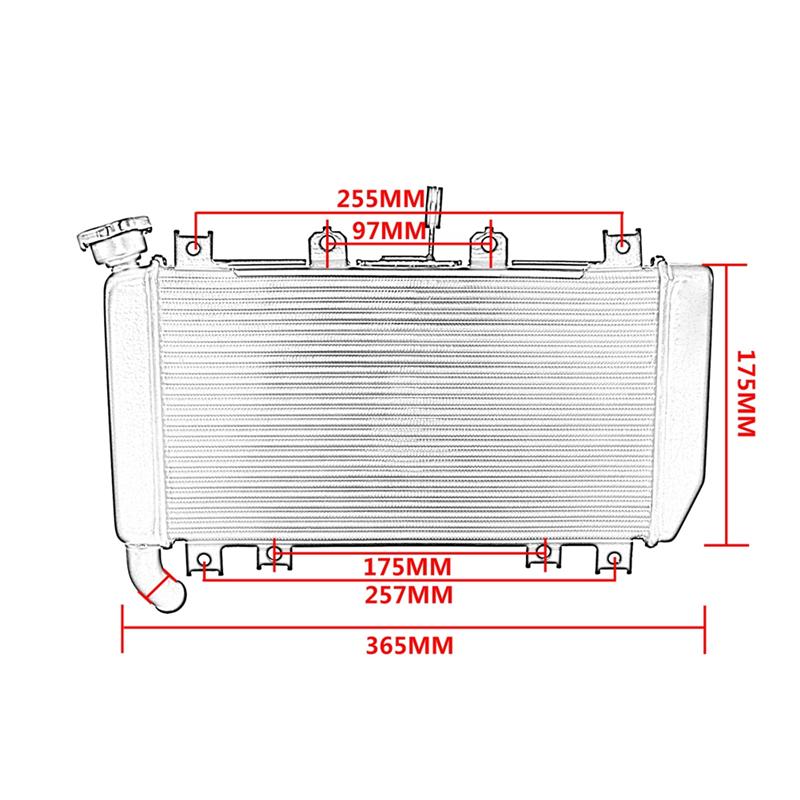 NEW-For Kawasaki Z900 2017-2025 Motorcycle Engine Water Tank Assembly Water Cooler Radiator Aluminum