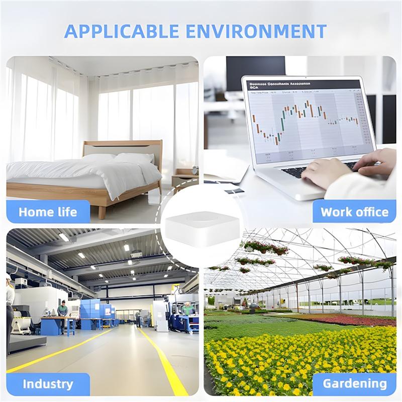 Tuya WIFI 6 In 1 Air Quality Detector PM2.5/Formaldehyde/VOC/CO2/Temperature/Humidity Tester Air Quality Sensor