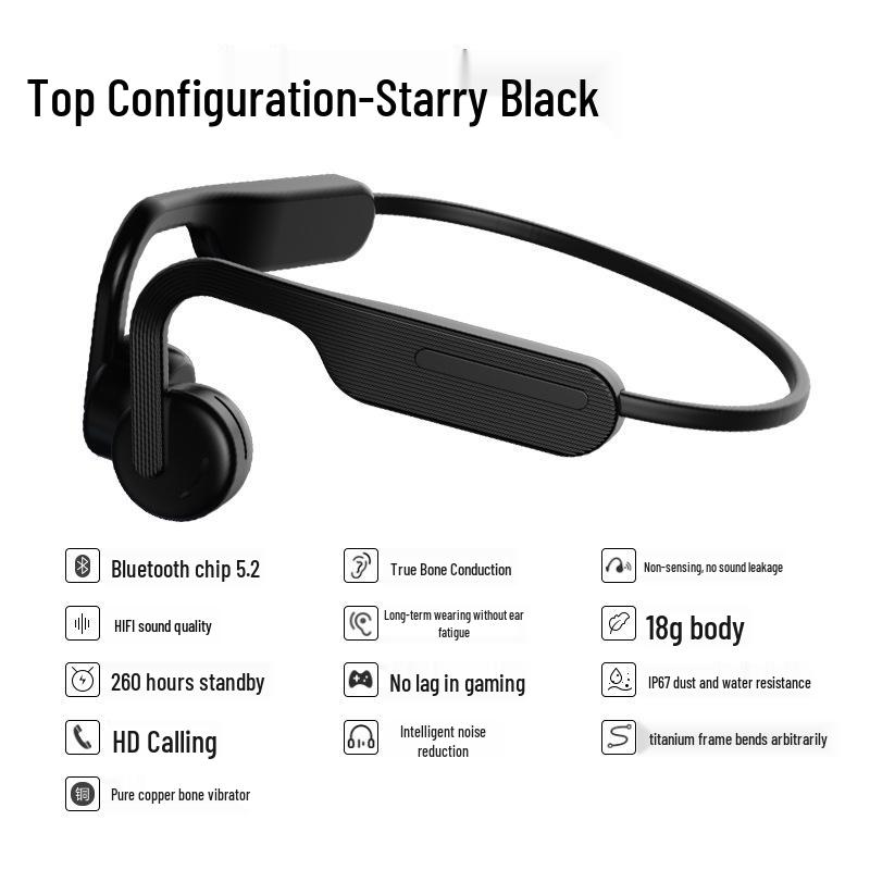 

Cavalry Bone Conduction Bluetooth Headphones Wireless In-Ear Sports Neckband for Men & Women Standard