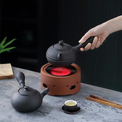 1pc Furnace Tea Teapot Household Indoor Large-capacity Carbon Roasting Pot Electric Ceramic Stove Ceramic Teapot Outdoor Kettle