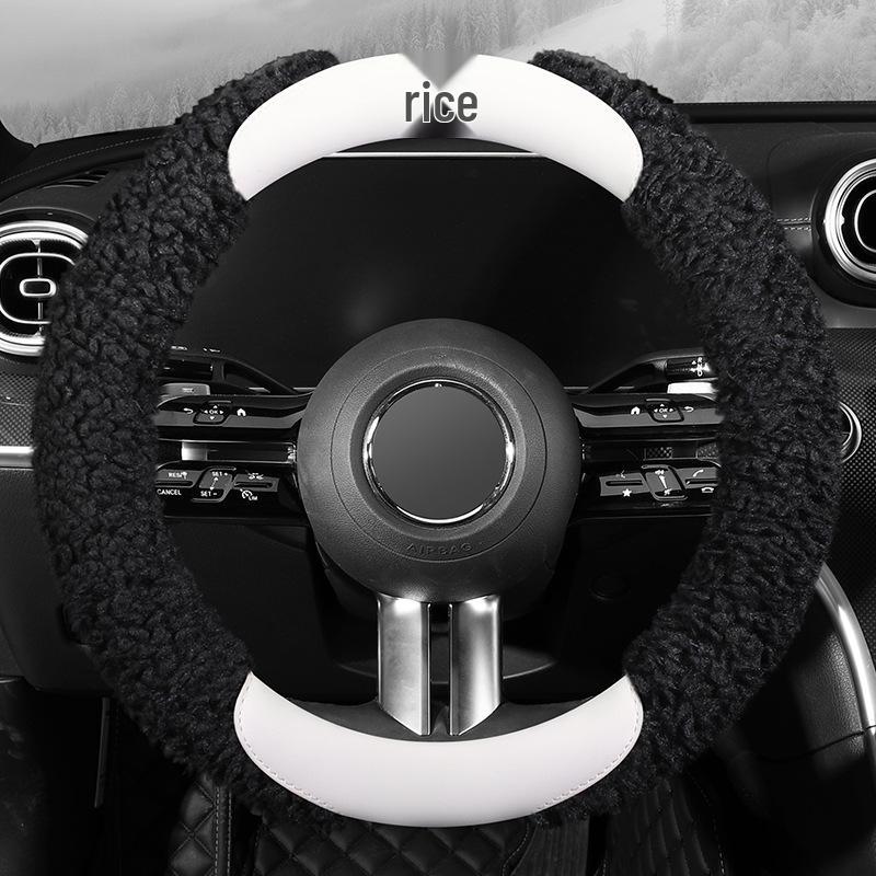 Damen Winter Kamelie Plüsch Lenkradbezug - Warm und Weich