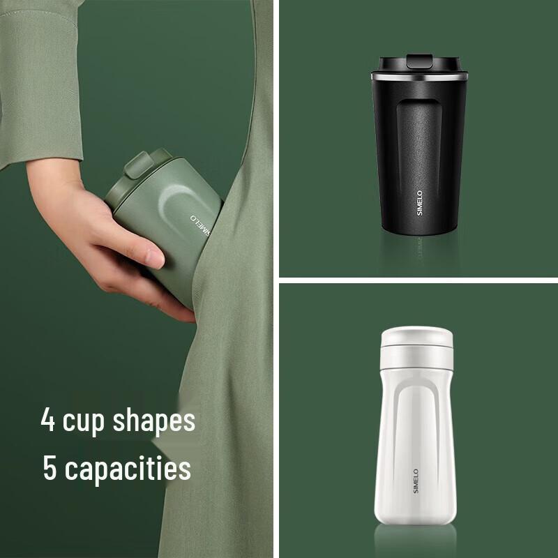 SIMELO 316 Stainless Steel Insulated Portable Mug