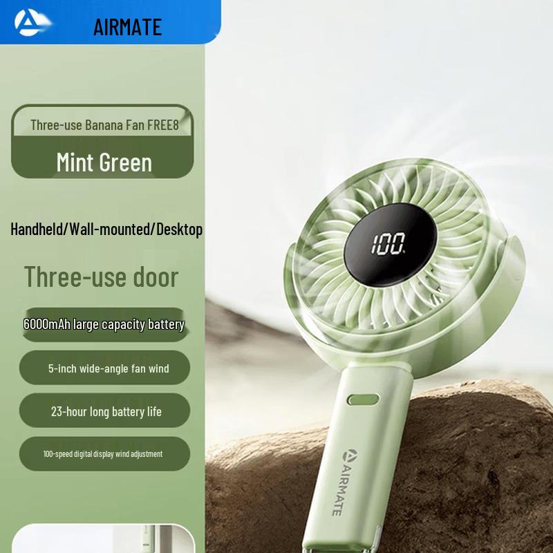 Airmate F8 Rechargeable Foldable Handheld & Desk Fan