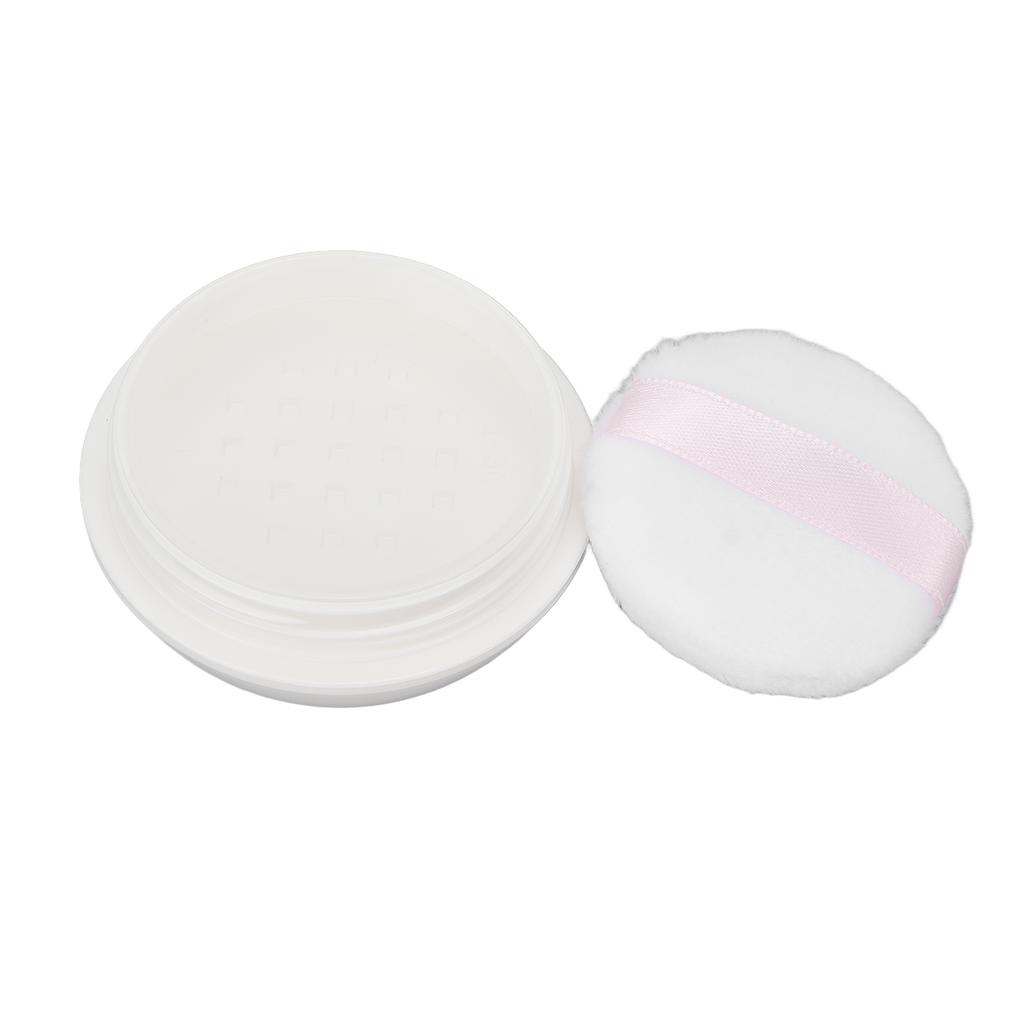 Makeup Powder Container Refillable Empty Loose Powder Box with Powder Puff Sifter Spoon for Travel Daily Use