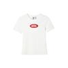 Adidas Originals Fashion Simple Round Neck Slim Fit Short Sleeve T-Shirt Women Tops White KA2687