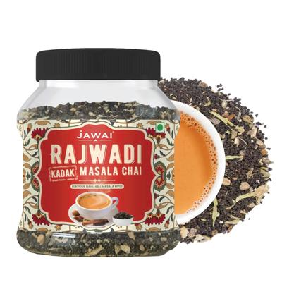JAWAI RAJWADI KADAK MASALA CHAI | Black Tea | CTC Tea With 5 Immunity Boosting Spices | Masala Tea | Masala Chai Patti | Chai | 100% Natural | Fl