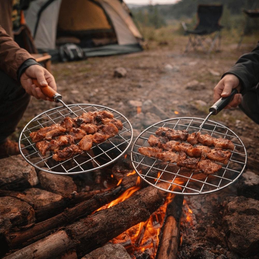 רשת ברביקיו מנירוסטה, רשת צלייה ללא הידבקות, רשת גריל ברביקיו לקמפינג