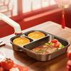Poêle à petit-déjeuner 3-en-1 Poêle à frire antiadhésive Grande capacité Poêle à omelette Poêle à crêpes Poignée anti-brûlure Ustensiles de cuisine