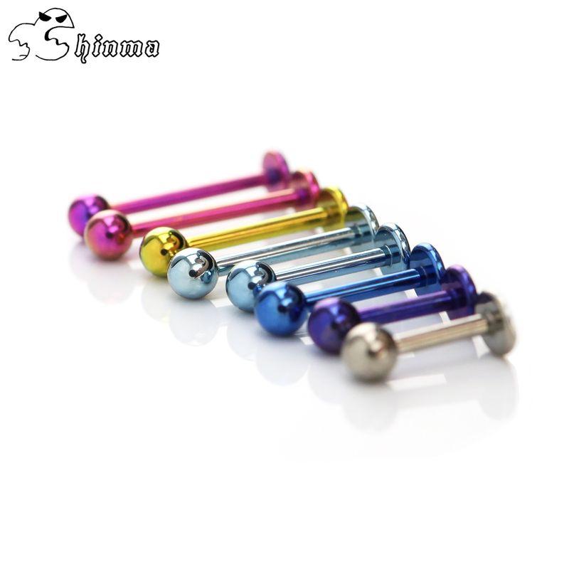 Shinma F-136 Titanium Alloy Labret Nozzle Labret External Thread Labret Lip Ring Fashion Recovery Piercing Jewelry