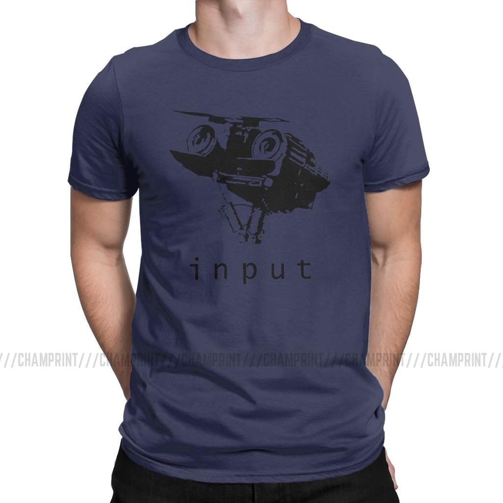 Casual Input TShirt Men Crew Neck T Shirts Short Circuit Johnny 5 80s Retro Robot Movies Short Sleeve Tee Shirt Graphic Tops