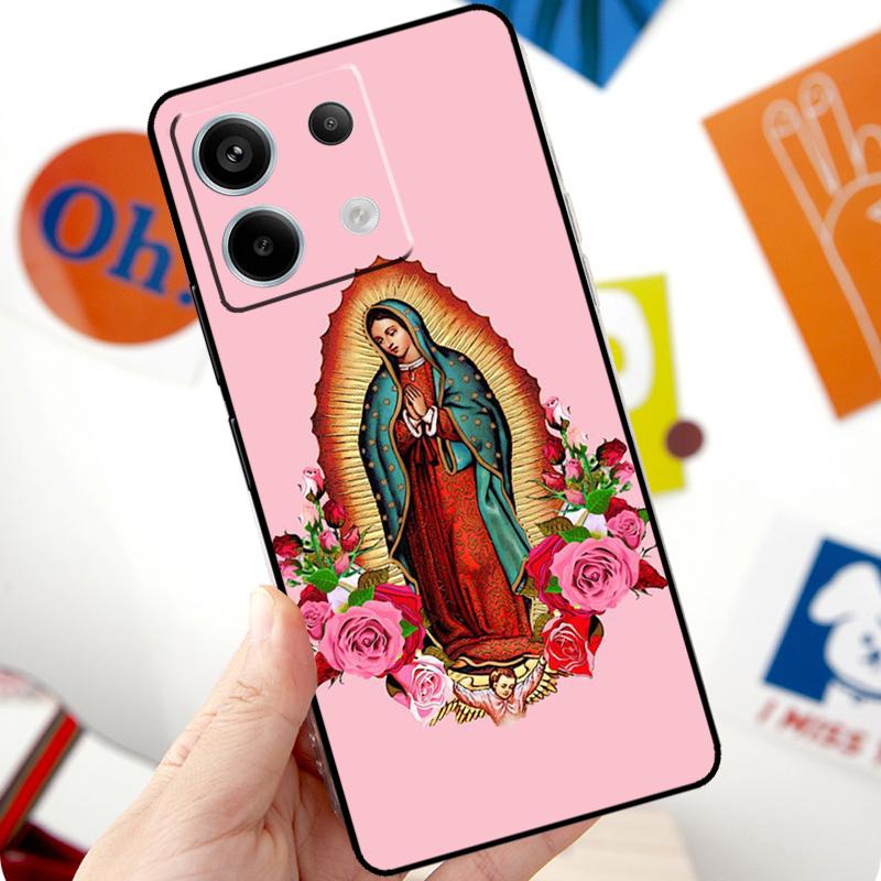 Virgen De Guadalupe Virgin Mary Funda For Xiaomi Redmi Note 14 Pro 10 11 12 13 Pro 11S 12S Case For Redmi 15 14C 12C 10C 13C