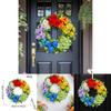 Colorful Flower Artificial Garland Door Hanging Decoration Festive Venue Prop