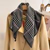 Ren Bomuld Dame Tørklæde Firkantet Foulard Dame Hals Hår Tørklæder Design Printet Hovedtørklæde Mode Pige Tørklæder 2023 Ny