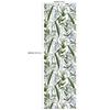 Removable Seamless Self-Adhesive Wallpaper for Living Room Background (Green Plants and Flowers)