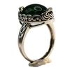 Retro Ethnischer Stil Thai Silber Hohl Verwelkte Rebe Grüner Zirkon Verstellbare Ringe Für Frauen Mode Neuer Schmuck Geschenk