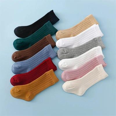 Kids Boy Girl Socks Cotton Striped Soft Baby Long Children's Socks School Sport Casual Baby Sock For Boys Girl 0-5Y