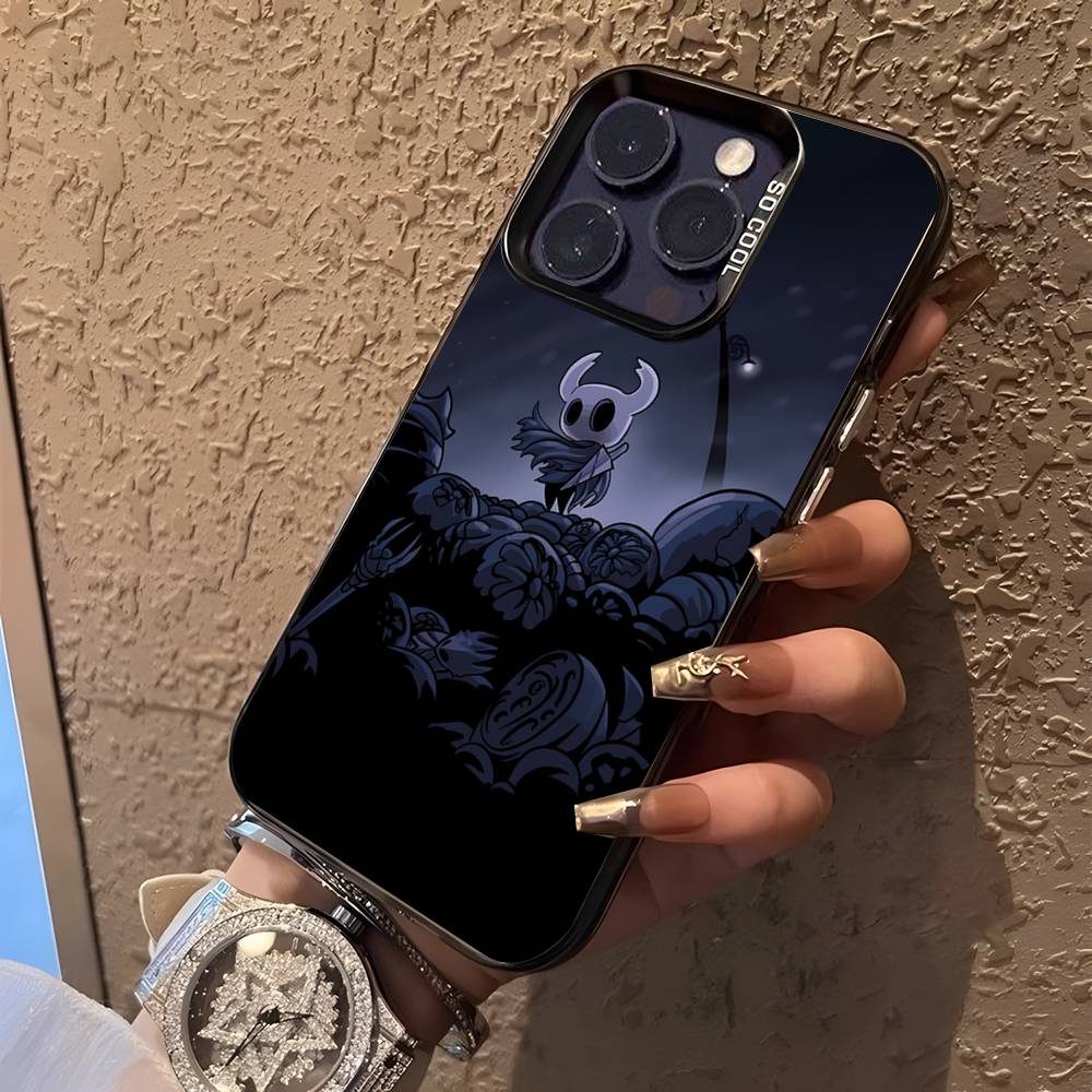 Hot H-Hollow K-Knight Game Phone Case For iPhone 17,16,15,14,13,12,11,Pro,XS,Max,Plus,Mini,SE4,E Black Matte Shockproof Cover