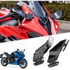 For GSX8R 2024-2025 Wind Wing Rearview Mirror (black)