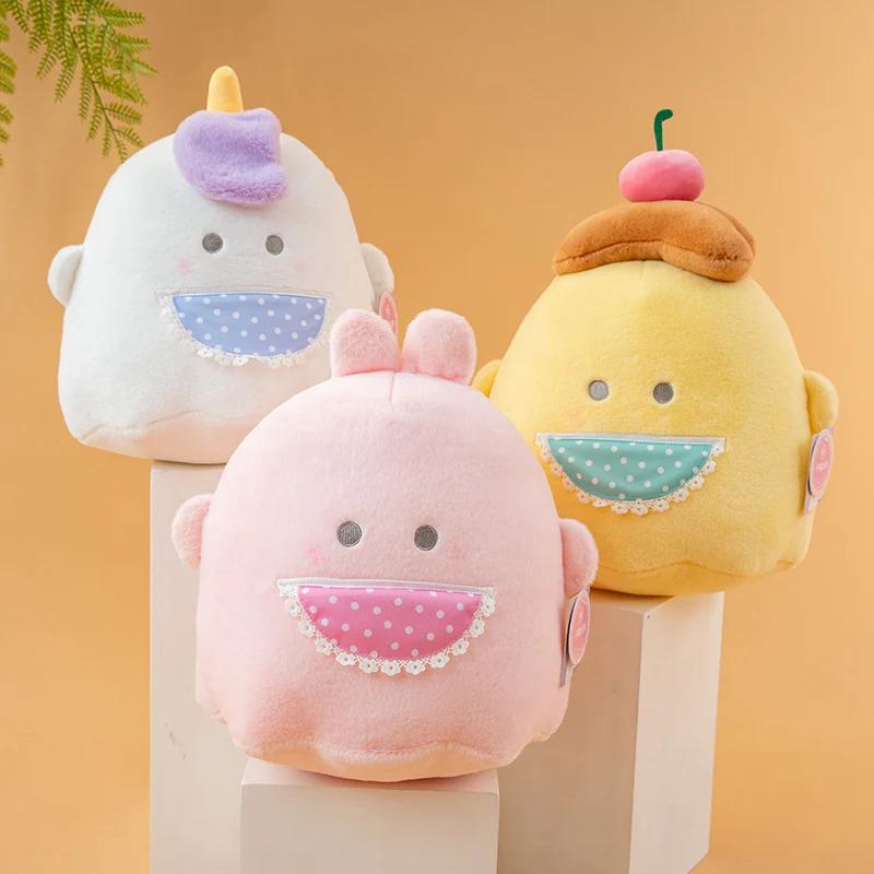 20/30cm Variety Styles Unicorn Rabbit Pudding Ghost Plush Pillow  Soft Cartoon Animal Stuffed  Doll Gifts