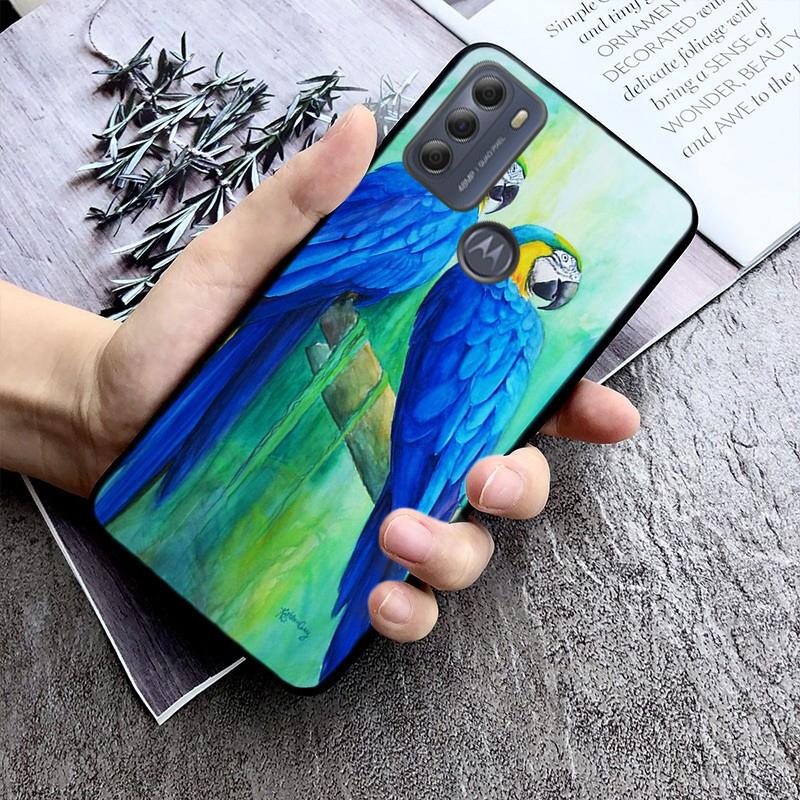 Parrot Bird Phone Case For Motorola Edge 50 40 Pro 50 40 30 Ultra Neo Fusion Moto G84 G54 G24 G53 G72 G60