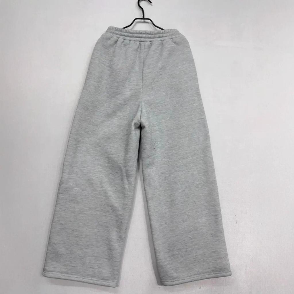 FlowStreet Y2K College American Hip-hop Goth Print Drawstring Wide Leg Sweatpants Loose 90s High Street Sports Trousers Floor Length Pants
