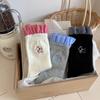 Lady Spring New Embroidery Cute Lace Puppy In The Cylinder Pile Pile Socks
