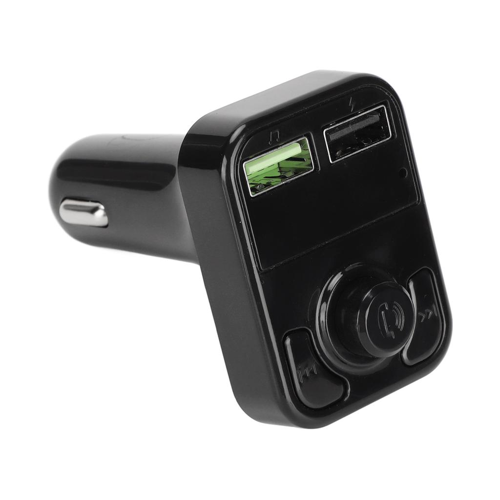 FM Transmitter Car Adapter Automatic Power Off Memory Colorful Ambient Light USB Charging Car