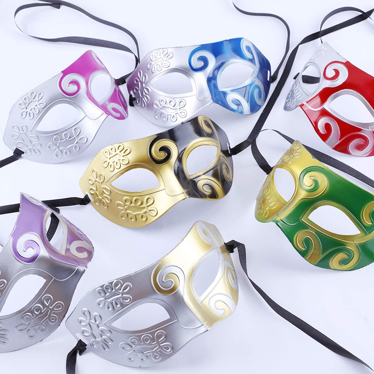 

14 штук маскарадных масок, Messar маскарадная маска на пол-лица Марди Гра, набор венецианских масок для карнавала, выпускного бала, маскарадной вечеринки, костюмные принадлежности