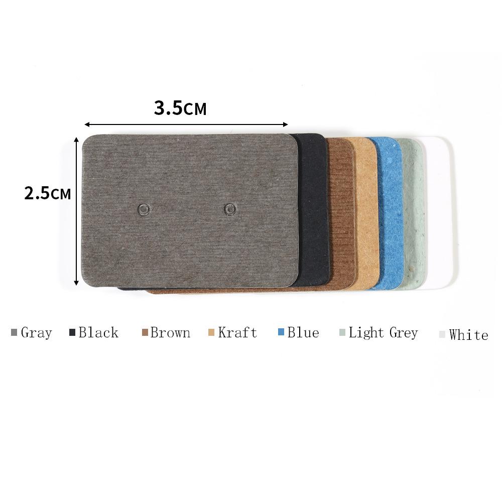 Kraft Paper Jewelry Card for Earrings and Necklaces - 2.5x3.5cm