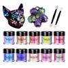 Chameleon Mica Powder,Color Shift Mica Powder for Epoxy Resin,Saturated Color Shifting Chrome Pigment Powder for Nails