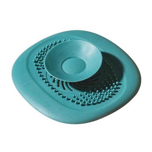 Kitchen Sink Drain Cover Push Type Floor Drain Seal Deodorizer Anti-Odor Plug Silicone Drain Strainer for Bathroom and Kitchen