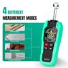 Green Pinless Wood Moisture Meter Rechargeable Non Destructive Tester 0 100 RH 5 40mm Depth for Lumber Drywall