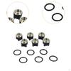 6 Pieces High Pressure Pump Washer Head Repair Kit with O Rings Seal Oil Check Valves Easy To